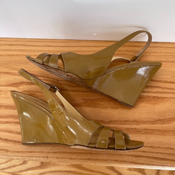 Kate‎ Spade Patent Leather Wedges Size 9.5 - Picture 5 of 7